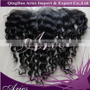 Free Parting Indian Remy Hair Lace Frontal Virgin Human Hair Ear to Ear Lace Frontal Closure 13*4 Frontal Pieces thumbnail-1