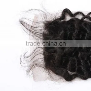 7a Brazilian Kinky Curly Closure Human Hair Lace Brazilian Curly Virgin Hair Wet And Wavy Closure Brazillian Curly Lace Closure thumbnail-5