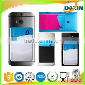 3M Sticker Back Adhesive Silicone Phone Pouch/ID Card Smart Wallet thumbnail-5