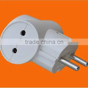 European Style 2 Pin Electric Plug With Earth (P7032) thumbnail-1