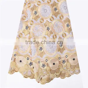 High Quality Organza Lace With Sequins 2016 Wholesale Lace Fabric in Dubai thumbnail-5