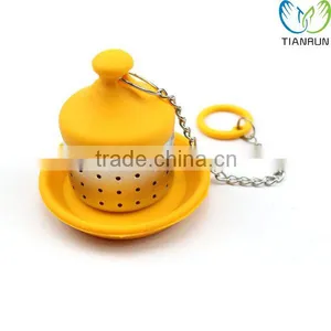 New Style Reusable Tools Gift Yellow Stainless Steel Tea Infuser thumbnail-1