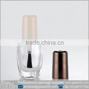 Clear Glass Bottle/ Small Glass Bottle Sale/ Empty Nail Polish Bottle With Brush and Cap thumbnail-1