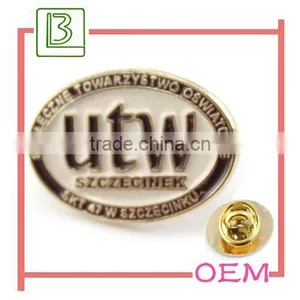 Company Logo Gold Metal Pin Badges thumbnail-1