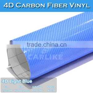 CARLIKE Multicolor 4D Glossy Carbon Fiber Wrap Vinyl Film For Car thumbnail-2