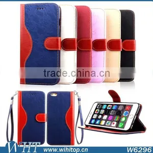 Magnetic Phone Case for IPhone 6 Plus 5.5", Folio Stand Leather Case for IPhone 6 Plus With Answer Calls Hole thumbnail-6