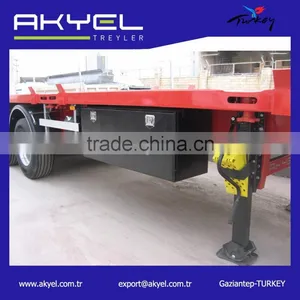 Turkish Manufacturer Direct Supplier Hot-selling Flatbed Load 40ft Container Semi Trailer thumbnail-3