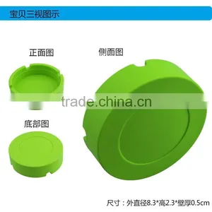 Eco-friendly Round and Square Silicone Ashtray thumbnail-4