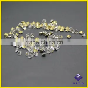 Big Size White Machine Cut Glass Chaton Crystal Point Back Rhinestone for Jewelry thumbnail-1