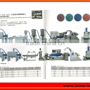 Rubber/PVC/EVA Double-shaft High-speed Air Cooling Type Granulator Prodution Line thumbnail-1