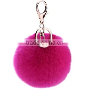 Bag Ball Rabbit Hair Keychain With Different Pendant thumbnail-1