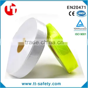 EN471 PVC High Visibility Fluorecent Reflective Tape for Sew on Safety Clothing thumbnail-1