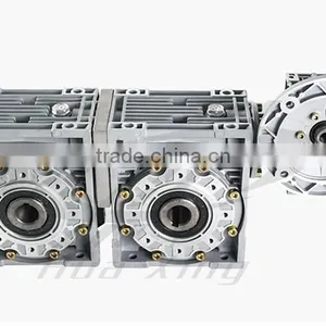 Aluminum Cast Iron Housing Double Stage NMRW025-150 Worm Speed Reducer Reduce Reductor Reduction Gearbox for Winch Sliding Door thumbnail-4