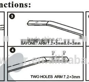 Automobiles & Motorcycles Universal Conventional Frame Wiper Blade From 10'' to 28'' thumbnail-5