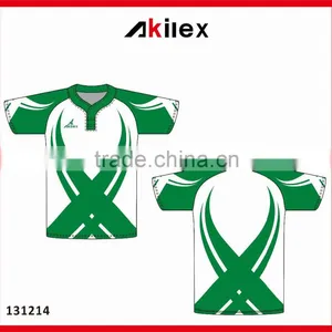Sublimation Rugby Jersey Dry Fit Fabric thumbnail-4