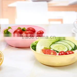 Colorful Plastic Salad Bowl /sugar Bowl /soup Bowl Fruit Storage Tableware Food Container thumbnail-1