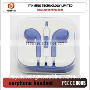 Colorful Mini Earphone With Mic for IPhone 3G 4G 4S 5G thumbnail-5