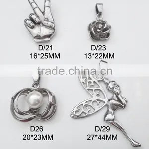 Stainless Steel Angel Wing Charms thumbnail-1