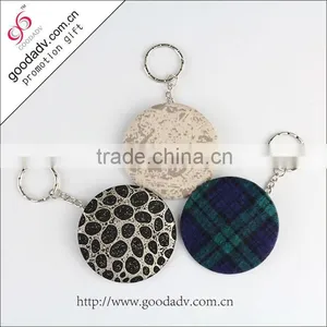 Salable Promotional Pocket Tinplate Mirror Keychain thumbnail-1