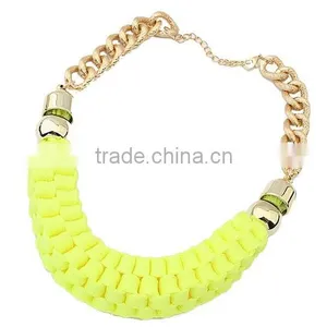 2015 Factory New Products Handmade Fabric Necklace thumbnail-4