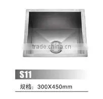 Cheap Price Stainless Steel 304 Retangular Single Bowl Handmade Kitchen Sink thumbnail-6