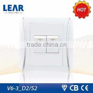 Anti Fire 2 Gang Light Switch Vertical thumbnail-1