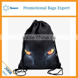 3d Animal Polyester Backpack School Bag Large Drawstring Bags Supplier's Choice thumbnail-4