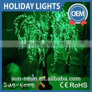 New Arrival Large Outdoor White Artificial Led Lighted Christmas Weeping Willow Tree thumbnail-1