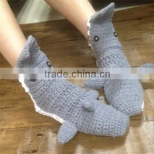 Shark Slipper Booties With Teeth and Fins thumbnail-3