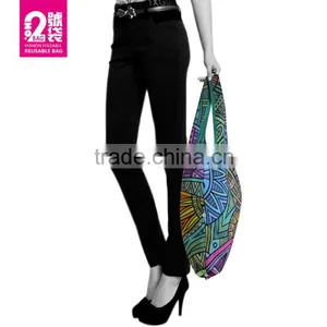 Nylon Make Up Bag Nylon Beach Bag With Zipper Pocket thumbnail-5