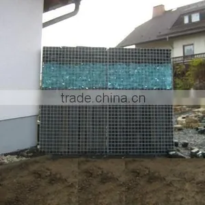 Tranparent Colored Slag Glass Rock for Gabion thumbnail-3