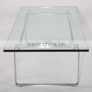 Famous Designer Modern Hans Wegner Ch108 Coffee Table Glass Top Quality Choice thumbnail-1