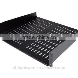 2U Universal Vented Rack Mount Cantilever With Fixed Server Cabinet Shelf thumbnail-4