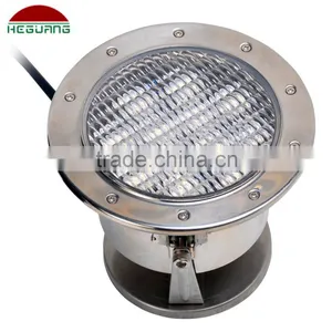 High Power Extra Brightness LED Underwater Fountain Lamp 9x3W External RGB Remote Control Stainless Steel Shell Clear PC Cover thumbnail-2