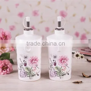 Eco-friendly Feature Ceramic Kitchen Oil Vinegar Bottle Set thumbnail-1