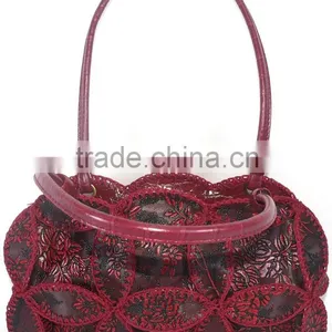 China Handbag Manufacturer Leather Produce Cowhells Material Durable Use Handmade Crochet Design thumbnail-6