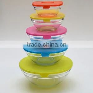 HOT SELLING 5 PIECES GLASS BOWL SET thumbnail-3