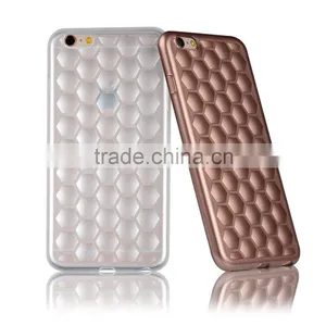 C&T Honeycomb 3mm Thick Shockproof Soft TPU Clear Case Bumper for IPhone 6/iPhone 6S thumbnail-1