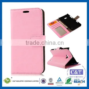 C&T Charming Design Luxury PU Leather Wallet Cover for Nokia Lumia 930 thumbnail-1