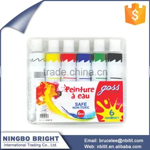 High Quality 6 Gouache Paint Tube Set thumbnail-1