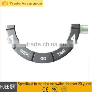 Curve Style Rubber Control Overlay Membrane Silicone Rubber Panel Switch Keypad thumbnail-1