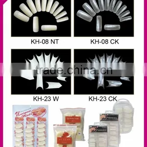 Kaho 500 PCS Natural False Acrylic UV Gel Half French Nail Art Tips Tools Set thumbnail-1