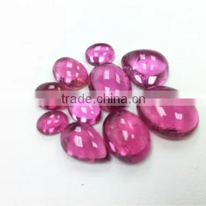 #CMZZ Natural Multi-Shape Free Size Cabs Loose Gemstone Rubellite Cabochon thumbnail-1