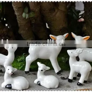 Ceramic White Animal Figurine Ornament Small Figurine thumbnail-3
