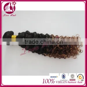 Grade AAAAAA Deep Curl Human Hair With Color #1b and #33 Deep Curl Weave Deep Curl thumbnail-1