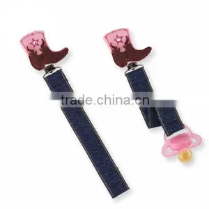 Pacifier Chain Clips , Baby Pacifier Clip , Metal Pacifier Clip thumbnail-1
