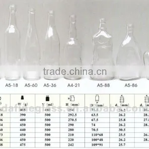 300ml High Quality and Distinctive Alcohol Bottle Wine Bottle Spirit Bottle thumbnail-1