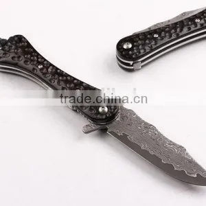 OEM Damascus Steel Blade Hunting Knife With G10 Handle thumbnail-2