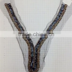 Wholesale Fashion Lihan Handwork Beaded Neckline LHBN-108 thumbnail-1