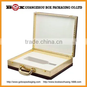 High Grade Popular Fancy Leather Red-wine Handle Case thumbnail-3